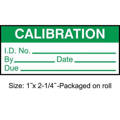 Calibration Label,Eng,Green/