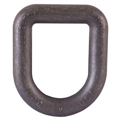 D-Ring,Yellow Zinc,1" Dia,