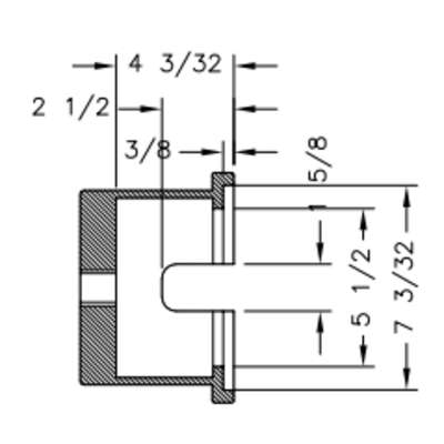 Kiene Steer Axle Hub Socket