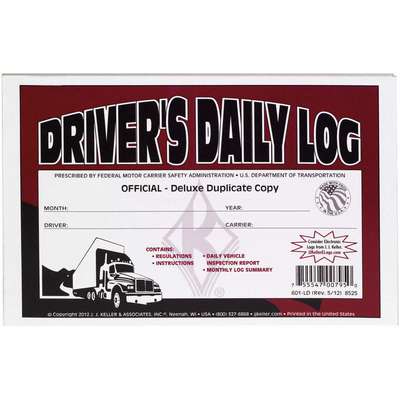 Detailed Drivers Logbook,w/