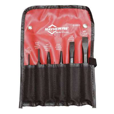 Punch And Chisel Set,6-Piece,