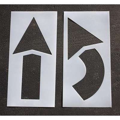 Pavement Stencil,42 In,Arrow