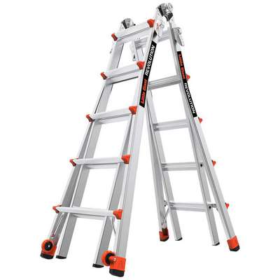 Ladder,Aluminum,5 To 9 Ft H,