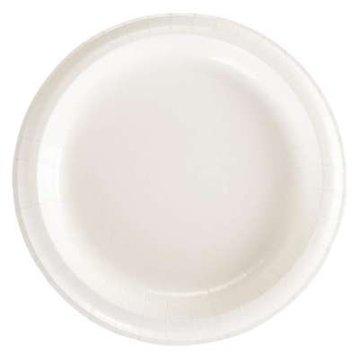 Paper,Plate,Round,8-1/2",White,