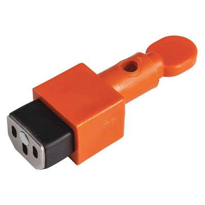 Plug Lockout,1-1/4" W,Nylon,3-