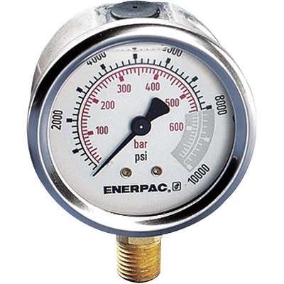 Pressure Gauge,0 To 15000 Psi,