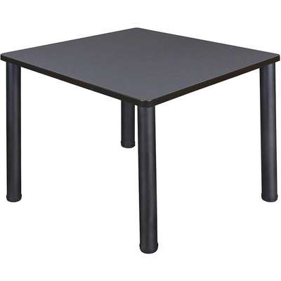 Cafe Table,42 In. W,Dark Gray