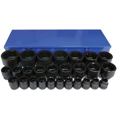 Impact Socket Set,1 In. Dr,27