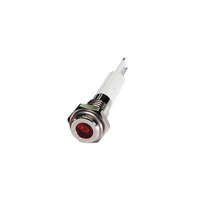 Flat Indicator Light,Red,12VDC