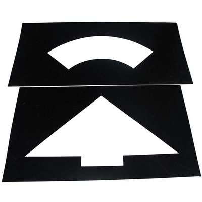 Curve Arrow Stencil