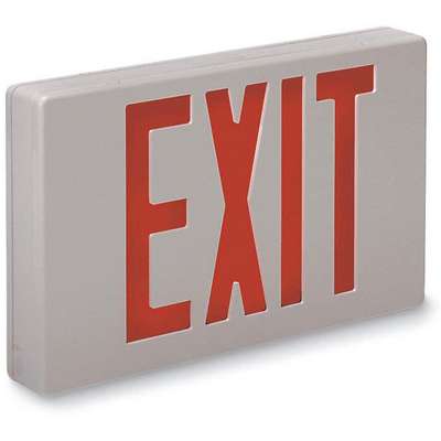 917523-4 Big Beam LED Universal Exit Sign with No Battery Backup, Red ...