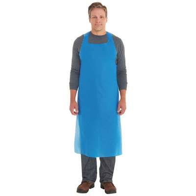 Disposable Apron,Blue,46 In. L,