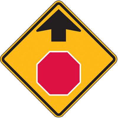 Stop Sign Ahead  Traffic Sign,