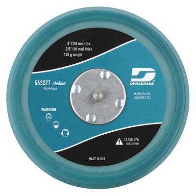 Disc Backup Pad,6" Dia.,Max.