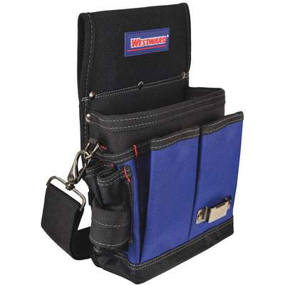 Tool Tote,13 Pockets,9-1/2"x5-