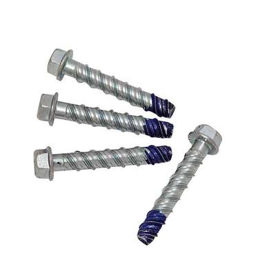 Concrete Bolts,Silver,2-1/2 In