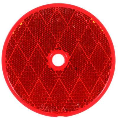 3" Red Reflector Round #98006R