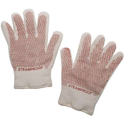 Steam Resist. Gloves,Wht/Rust,