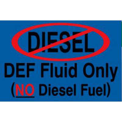 Def Fluid Only Decal, 3"X4.5"