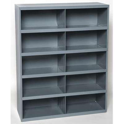 917068-1 Durham Steel Pigeonhole Bin Unit with 10 Openings; Bin