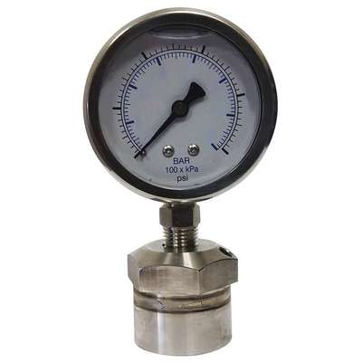 Pressure Gauge,1/2 In. Fnpt,0