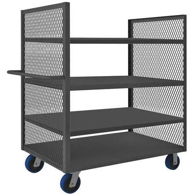 Bulk Storage Cart,4 Shelves,