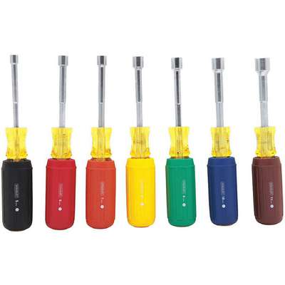 Nut Driver Set,7 Pieces,Metric,