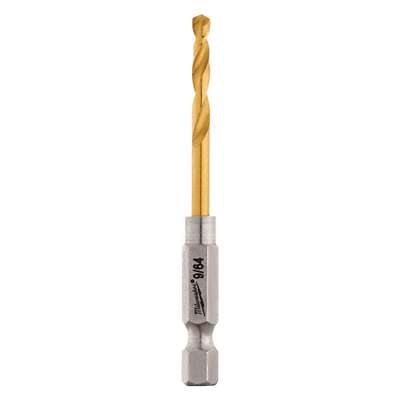 Drill Bit,Titanium,9/64 In.