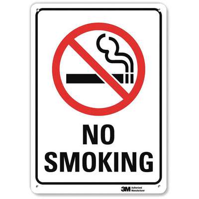 No Smoking Sign,7" W,10" H,0.