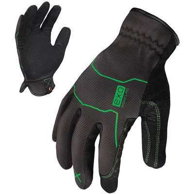 Mechanics Gloves,Gray/Green,