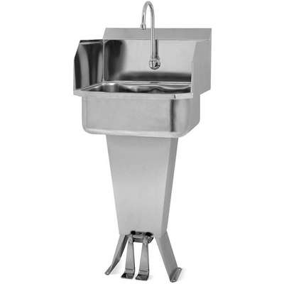 Hand Sink,With Faucet,19 In. L,