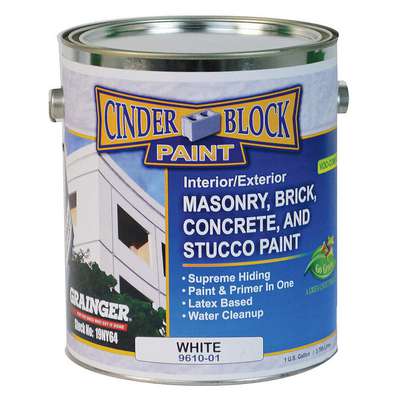 Masonry &amp; Stucco Paint,White,1