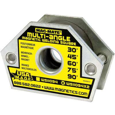 Magnetic Weld Square,4-3/8x3in,