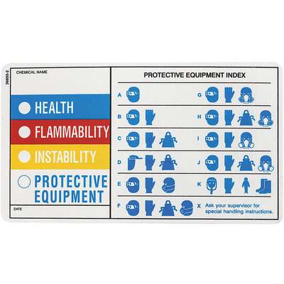 Hmig Label,4 In. H,7 In. W,PK25