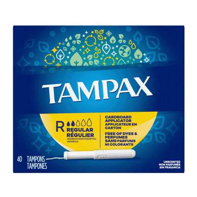 Regular Tampax Tampons, 40