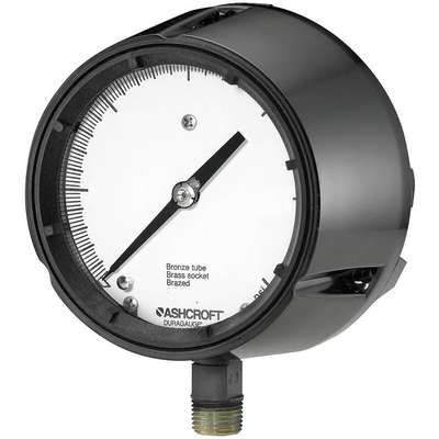 Pressure Gauge, 4-1/2" 200 PSI