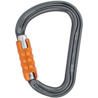 Carabiner,Gray,1-3/16" Opening