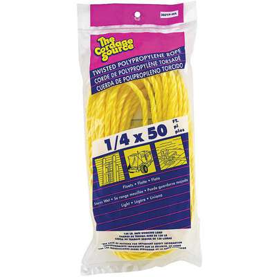 Rope,50ft,Yllw,132lb.,