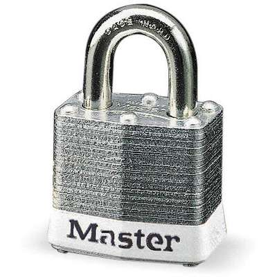 Lockout Padlock,Kd,White,1-1/