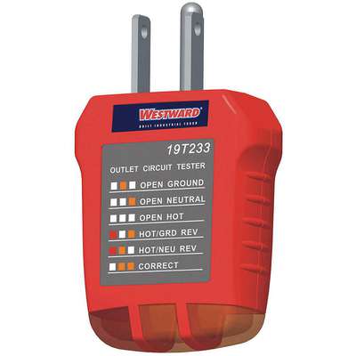 Receptacle Tester,110 To 125VAC