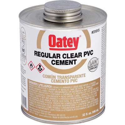 PVC Cement,Clear,Regular Body,