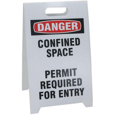 Floor Stand Safety Sign,12 x 20