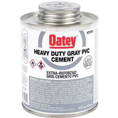 PVC Cement,Gray,16  Oz.