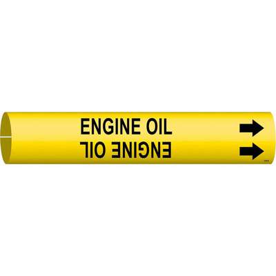 Pipe Marker,Engine Oil,Y,1-1/