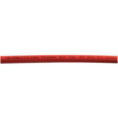 Tubing,Poly,6mm Od,180 PSI,Red