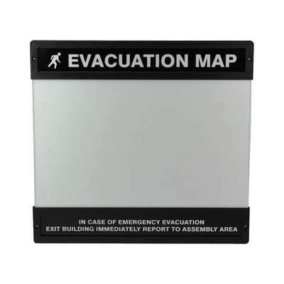 Evacuation Map Holder,11 In. x