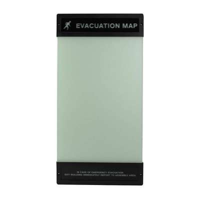 Evacuation Map Holder,17 In. x