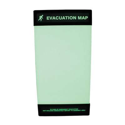 Evacuation Map Holder,17 In. x