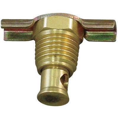 Drain Cock,Brass,Mnpt,3/8 In