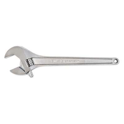 Adjustable Wrench,18In,Chrome,